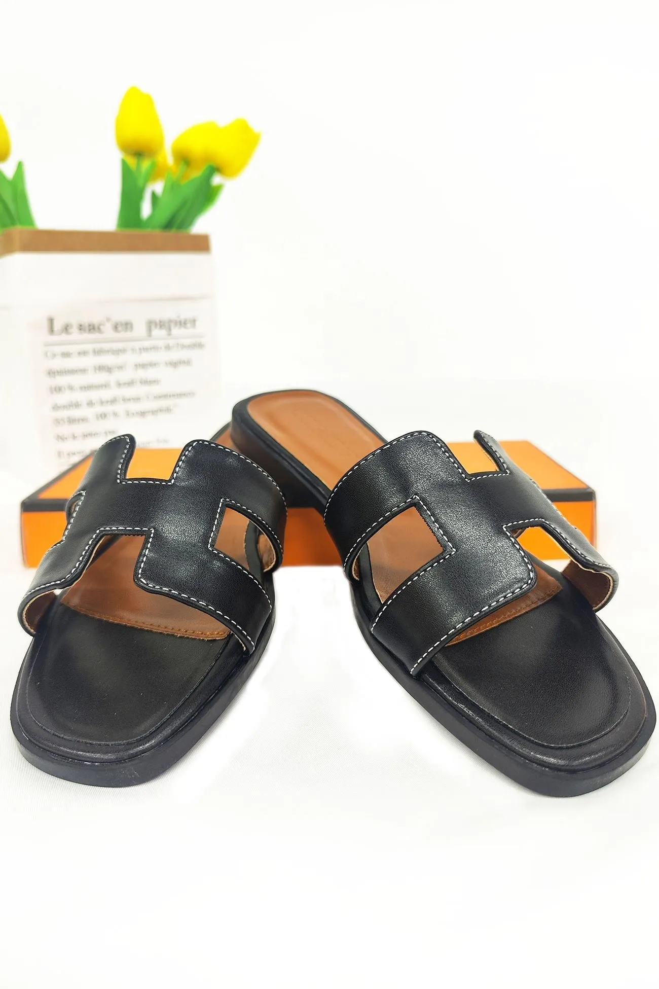 Amozae-Casual Flat Slide Sandals