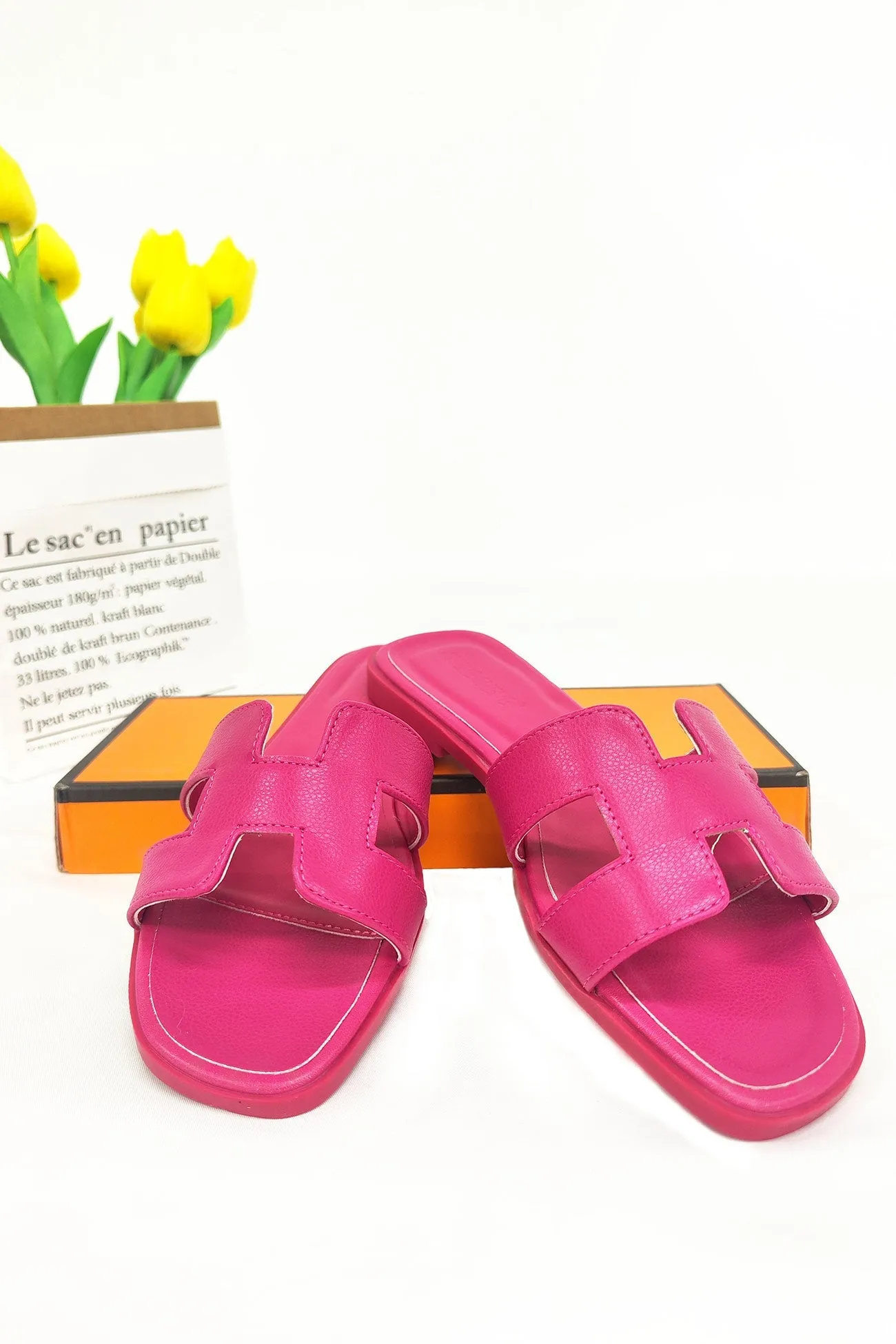 Amozae-Casual Flat Slide Sandals