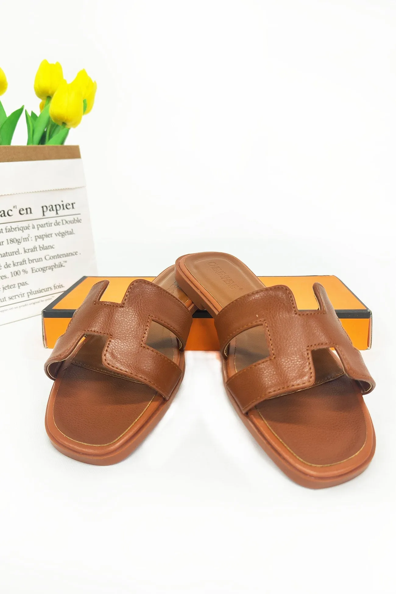 Amozae-Casual Flat Slide Sandals