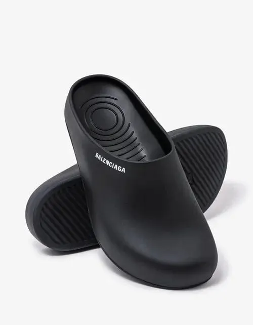 Balenciaga Black Mule Slide Sandals