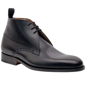 BARKER Tyne Boots - Mens Chukka - Black Calf