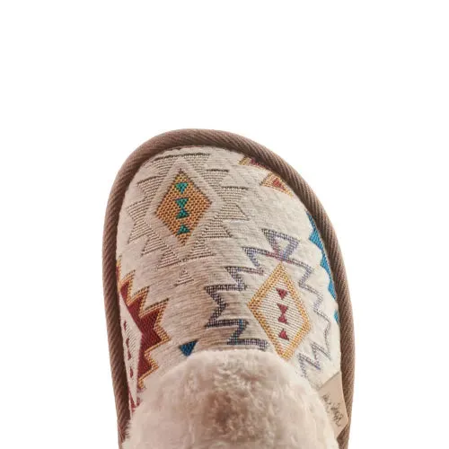 Blazin Roxx Women's Nora Slide Slippers in Aztec Cream