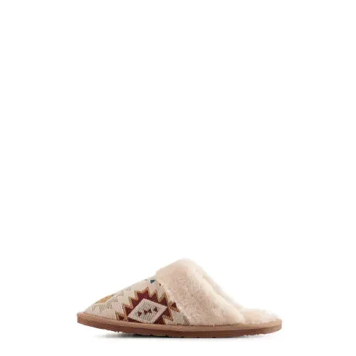 Blazin Roxx Women's Nora Slide Slippers in Aztec Cream