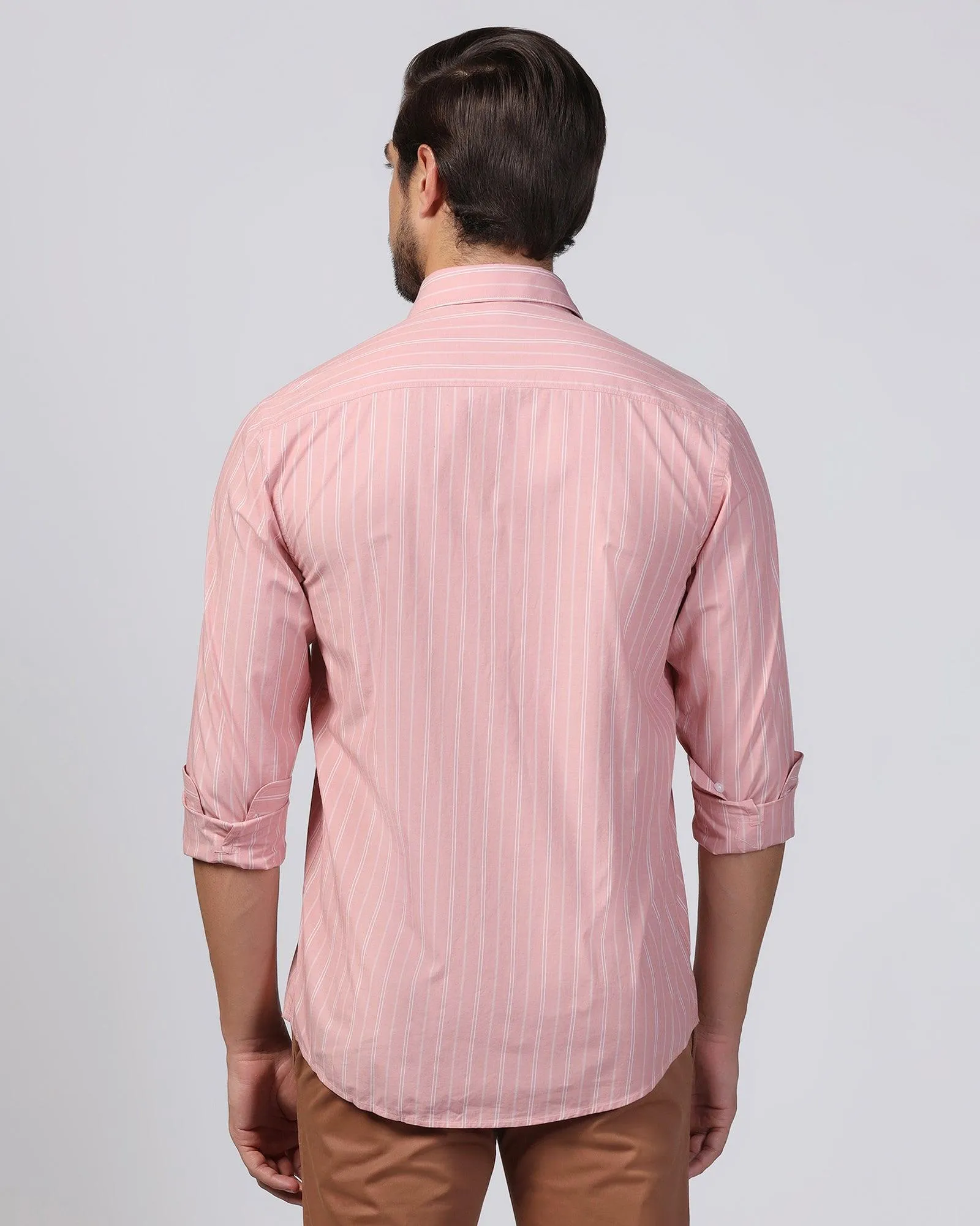 Casual Pink Stripe Shirt - Dollar