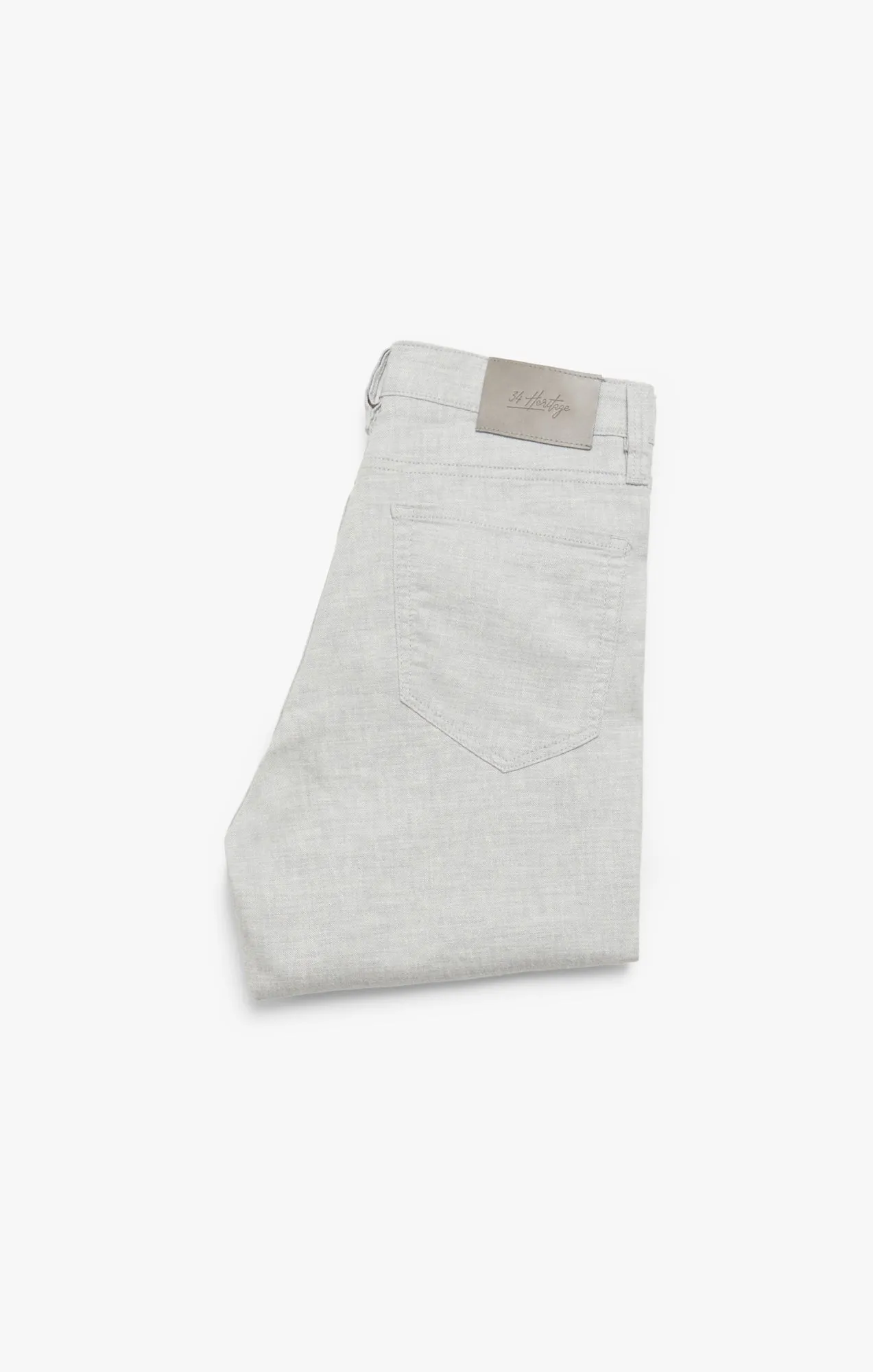 Charisma Relaxed Straight Leg Pants In Light Grey Hemp