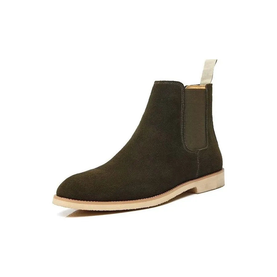 Chic Rome Embossed Pointed Toe Chelsea Boots