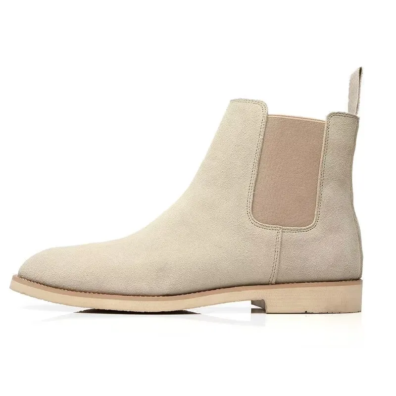 Chic Rome Embossed Pointed Toe Chelsea Boots