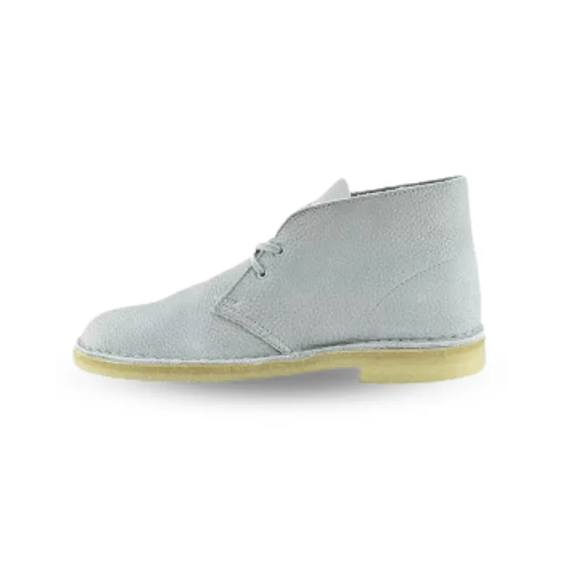 Clark Blue Leather Desert Boots - Men's