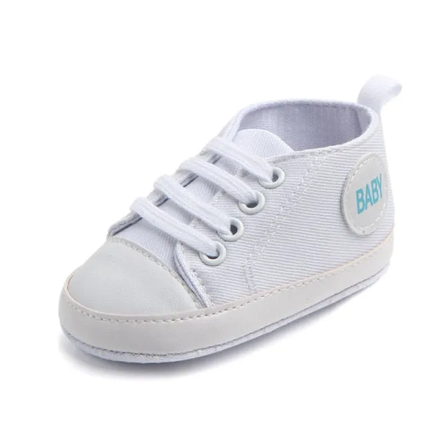 Classic Canvas Baby Sneakers (Unisex. 3 to 12M)