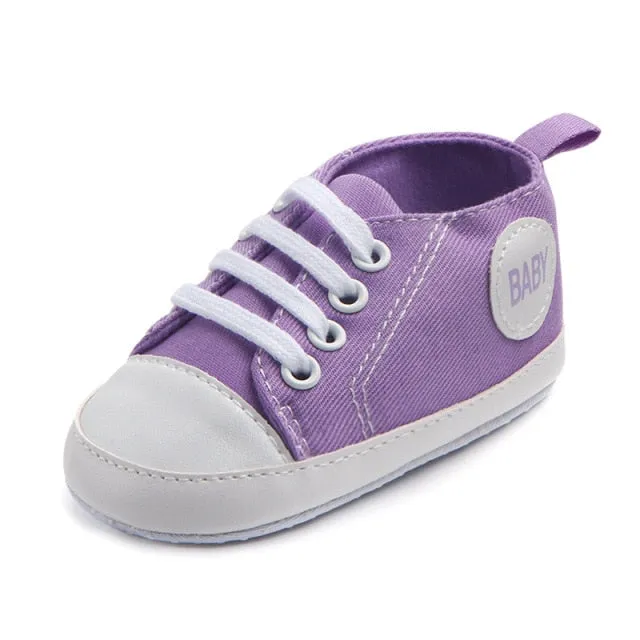 Classic Canvas Baby Sneakers (Unisex. 3 to 12M)