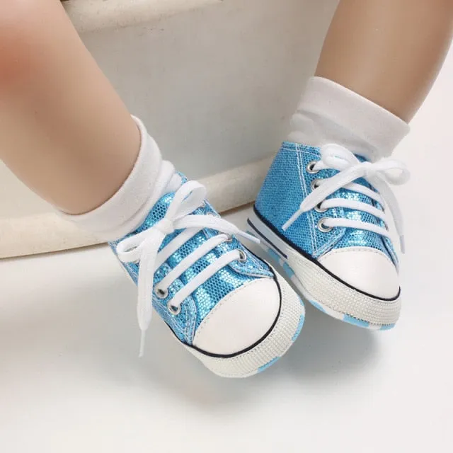 Classic Canvas Baby Sneakers (Unisex. 3 to 12M)