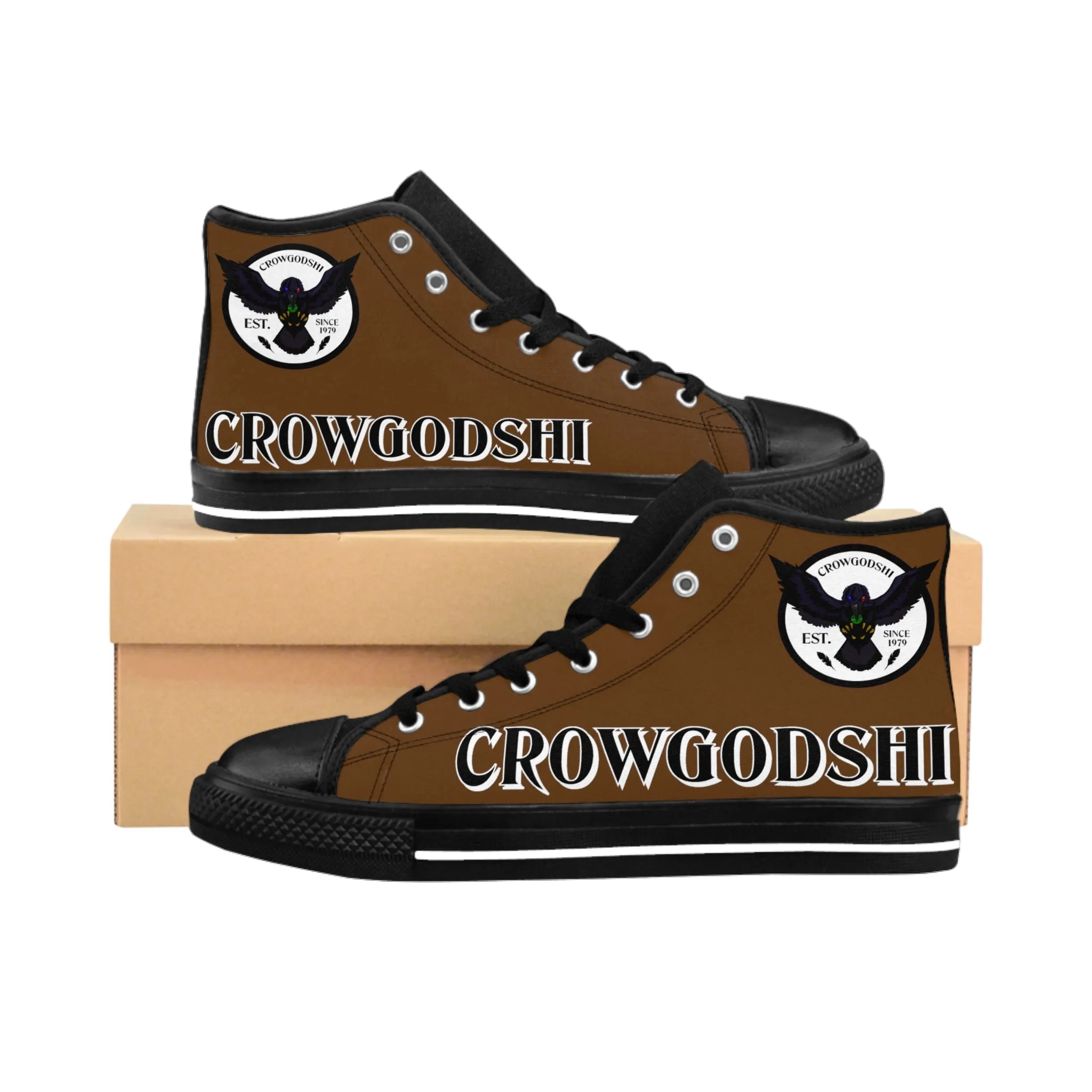 Crowgodshi High-Tops, BROWN