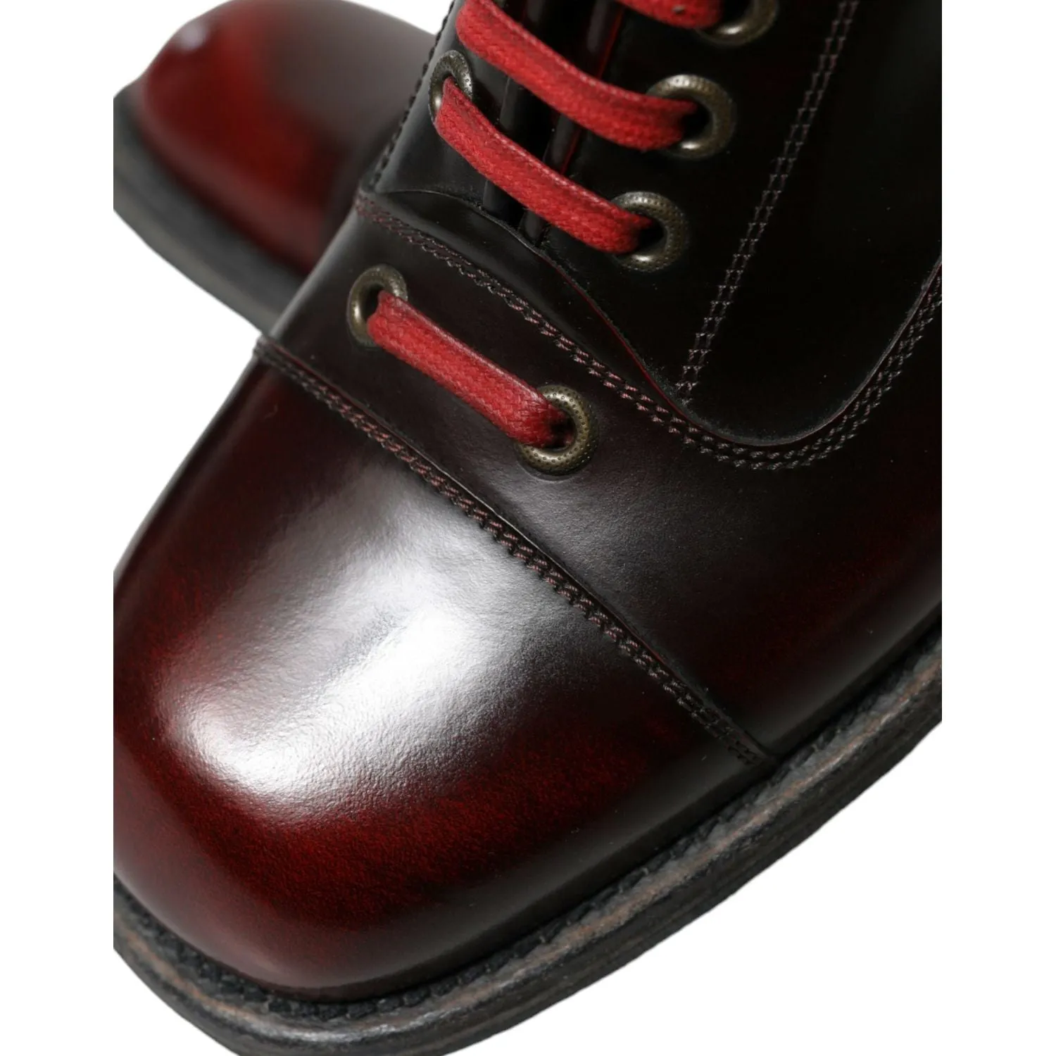 Dolce & Gabbana Dapper Dual-Tone Leather Ankle Boots