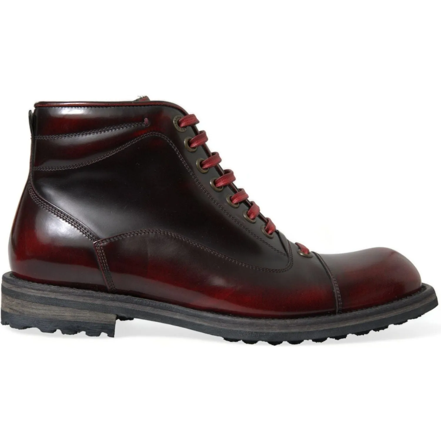 Dolce & Gabbana Dapper Dual-Tone Leather Ankle Boots