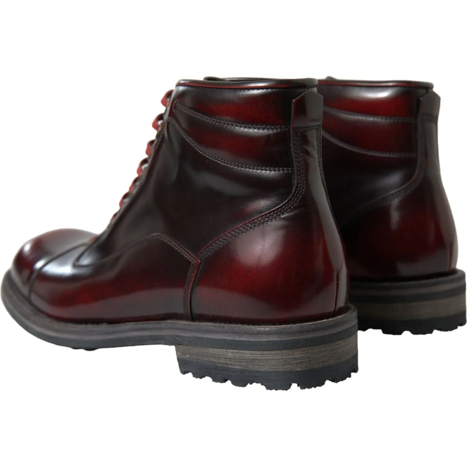 Dolce & Gabbana Dapper Dual-Tone Leather Ankle Boots