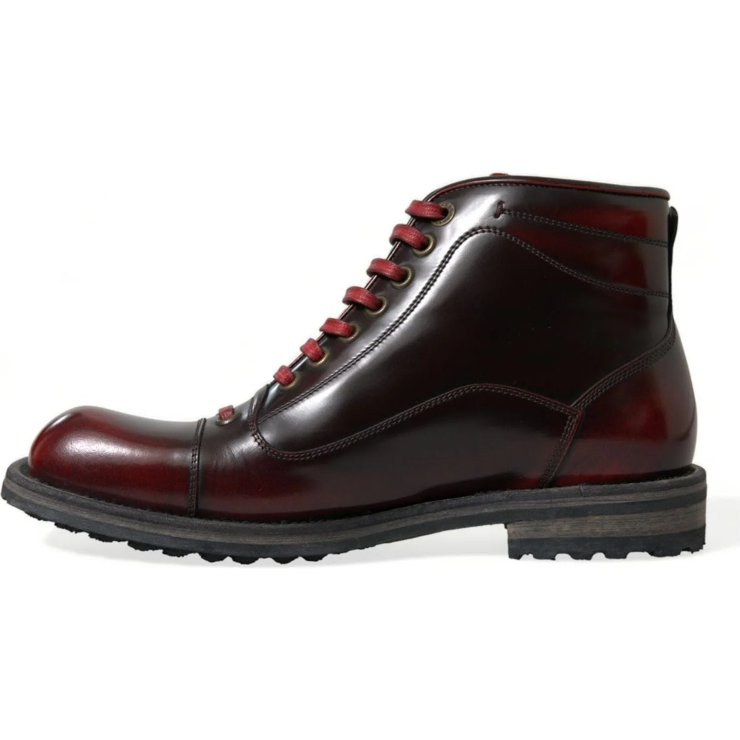 Dolce & Gabbana Dapper Dual-Tone Leather Ankle Boots