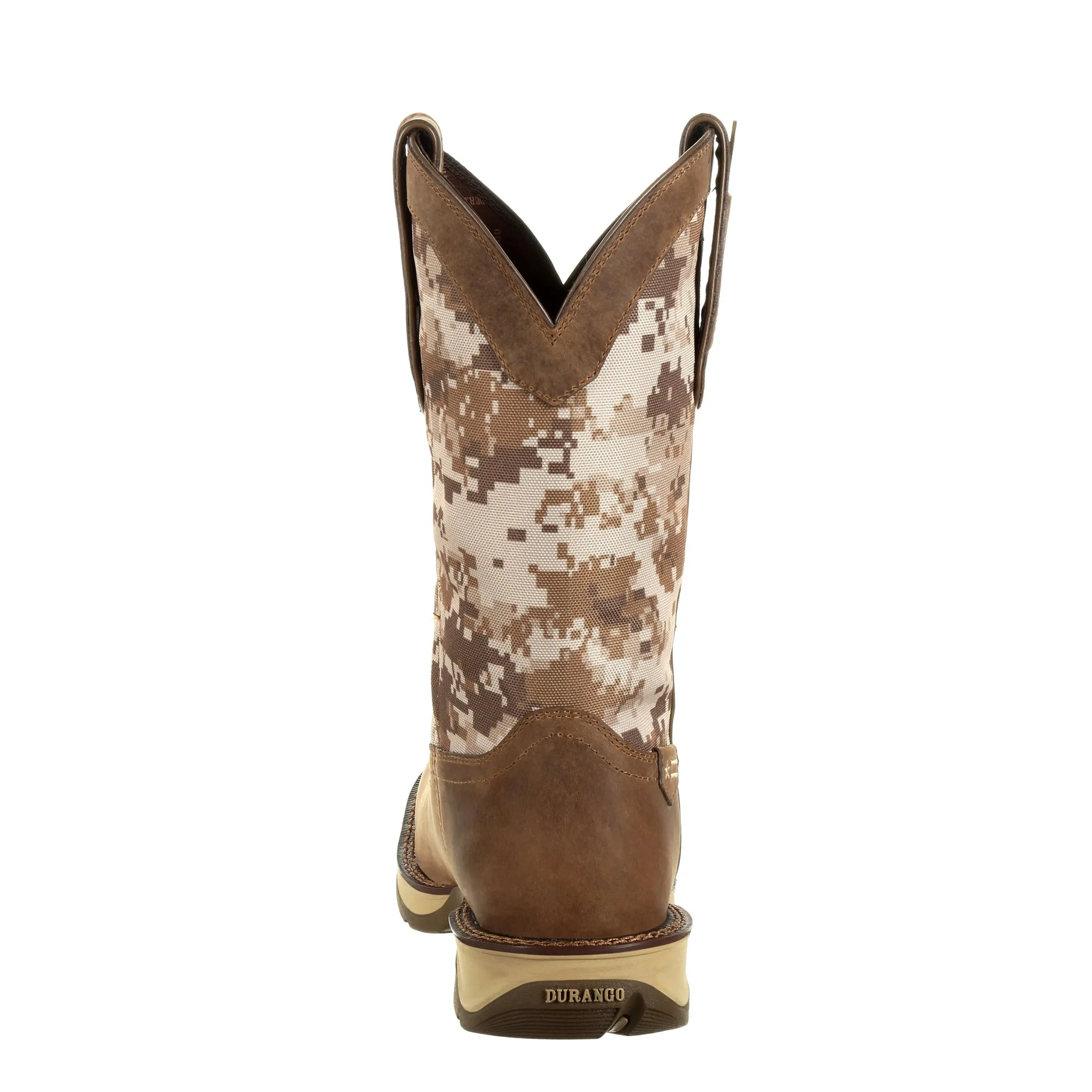 Durango Rebel Desert Camo Pull-On Leather Square Toe Boot DDB0166