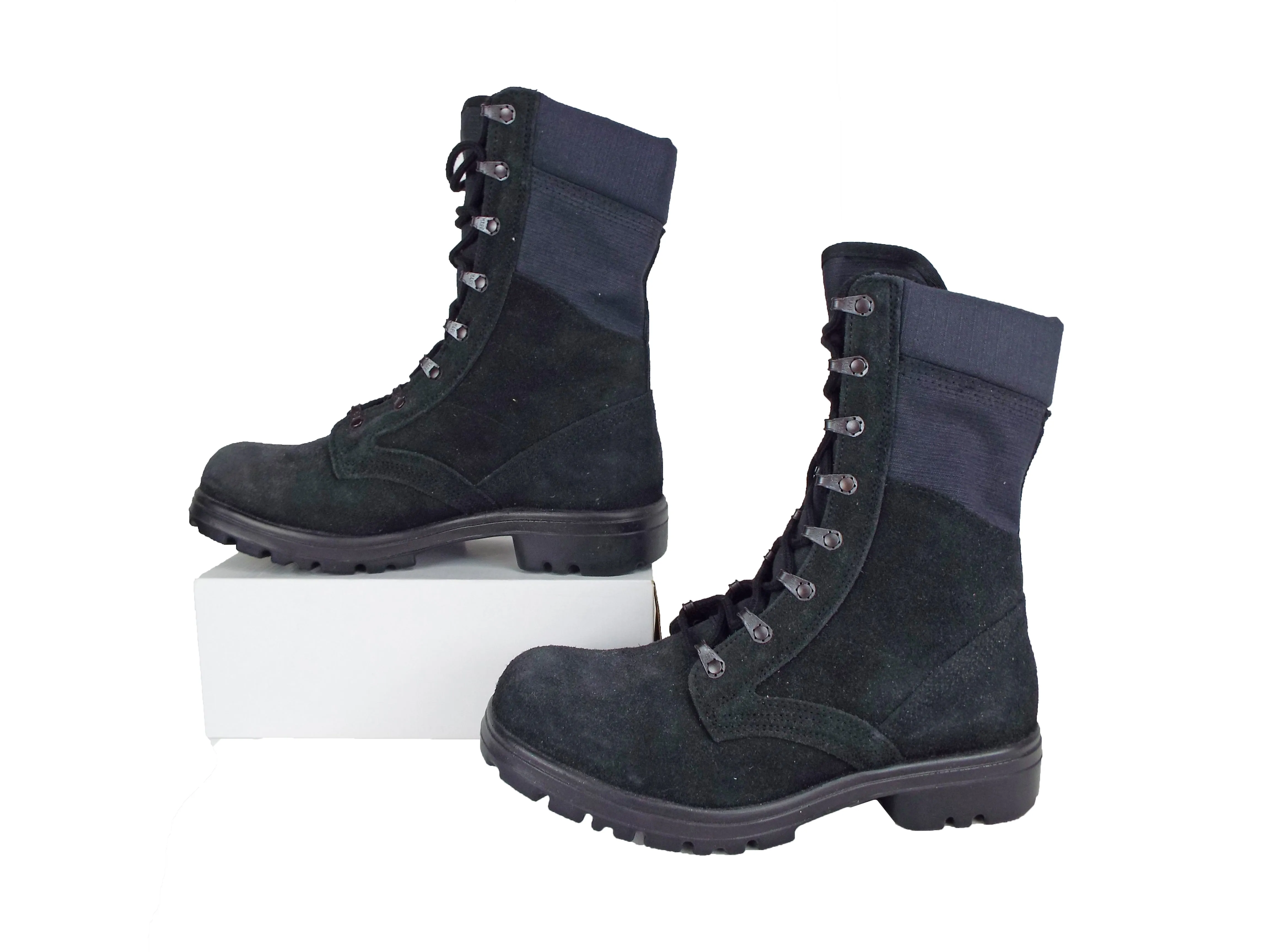 Dutch Army - Black Combat Boots - Suede - Super Grade