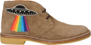 Gucci Suede Desert Boot Space Ship, brown