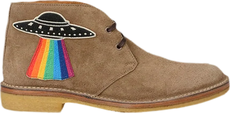 Gucci Suede Desert Boot Space Ship, brown