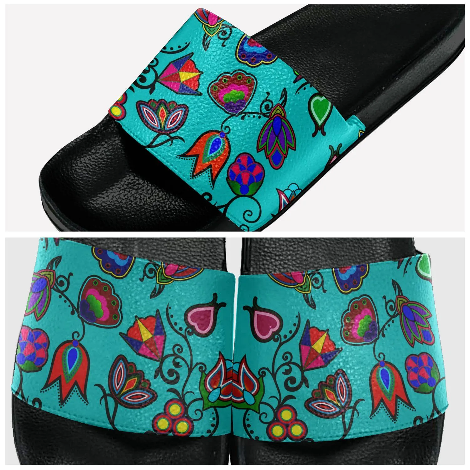 Indigenous Paisley Sky Slide Sandals