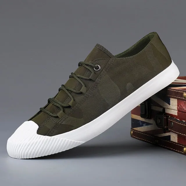 Men's Canvas Lace Front Sneakers