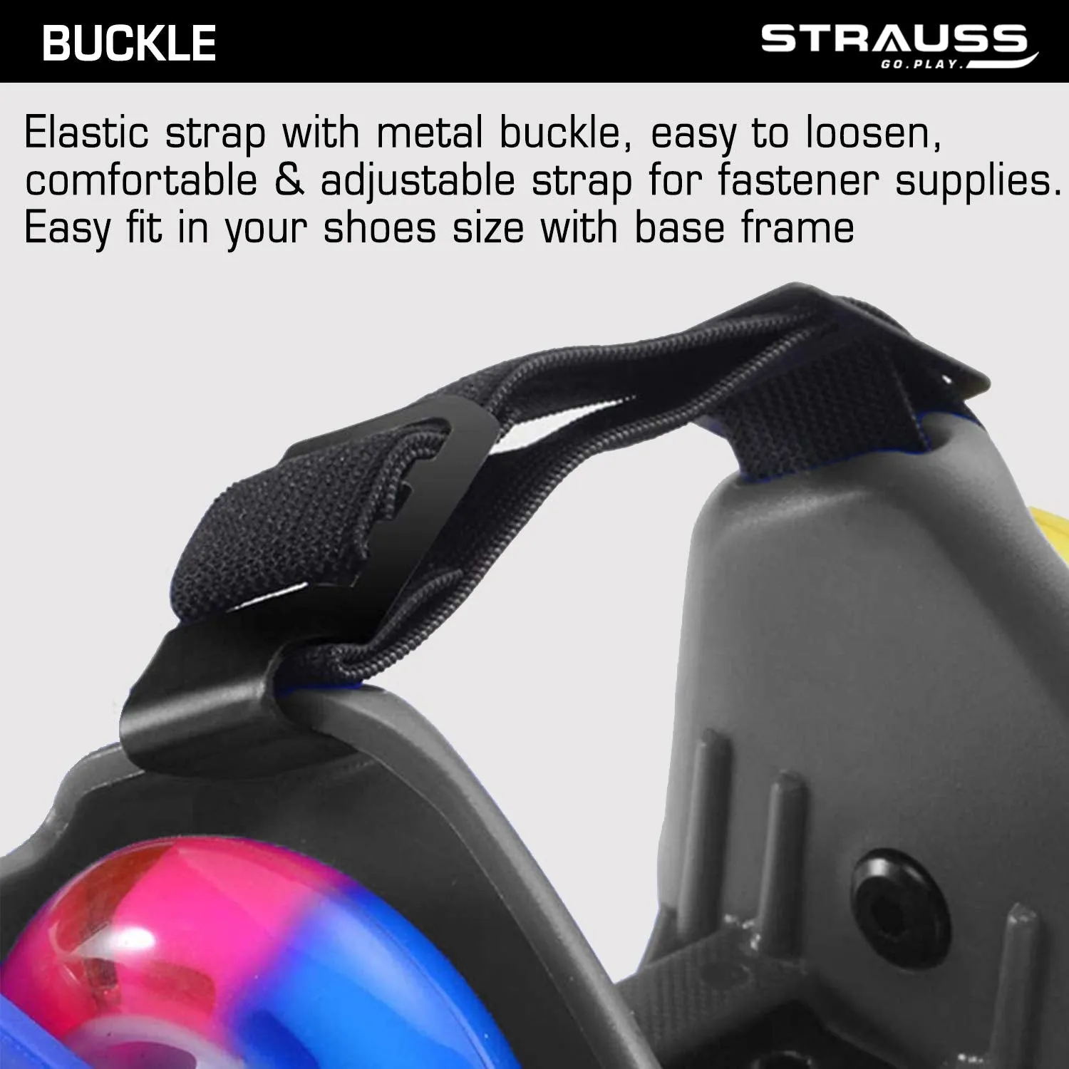 Multicolor Strauss Street Quad Roller Skates: Gliding with LED Wheels