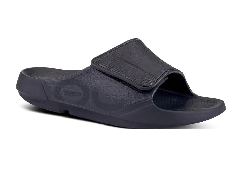 OOFOS OOahh Sport Flex Unisex Slide - Black