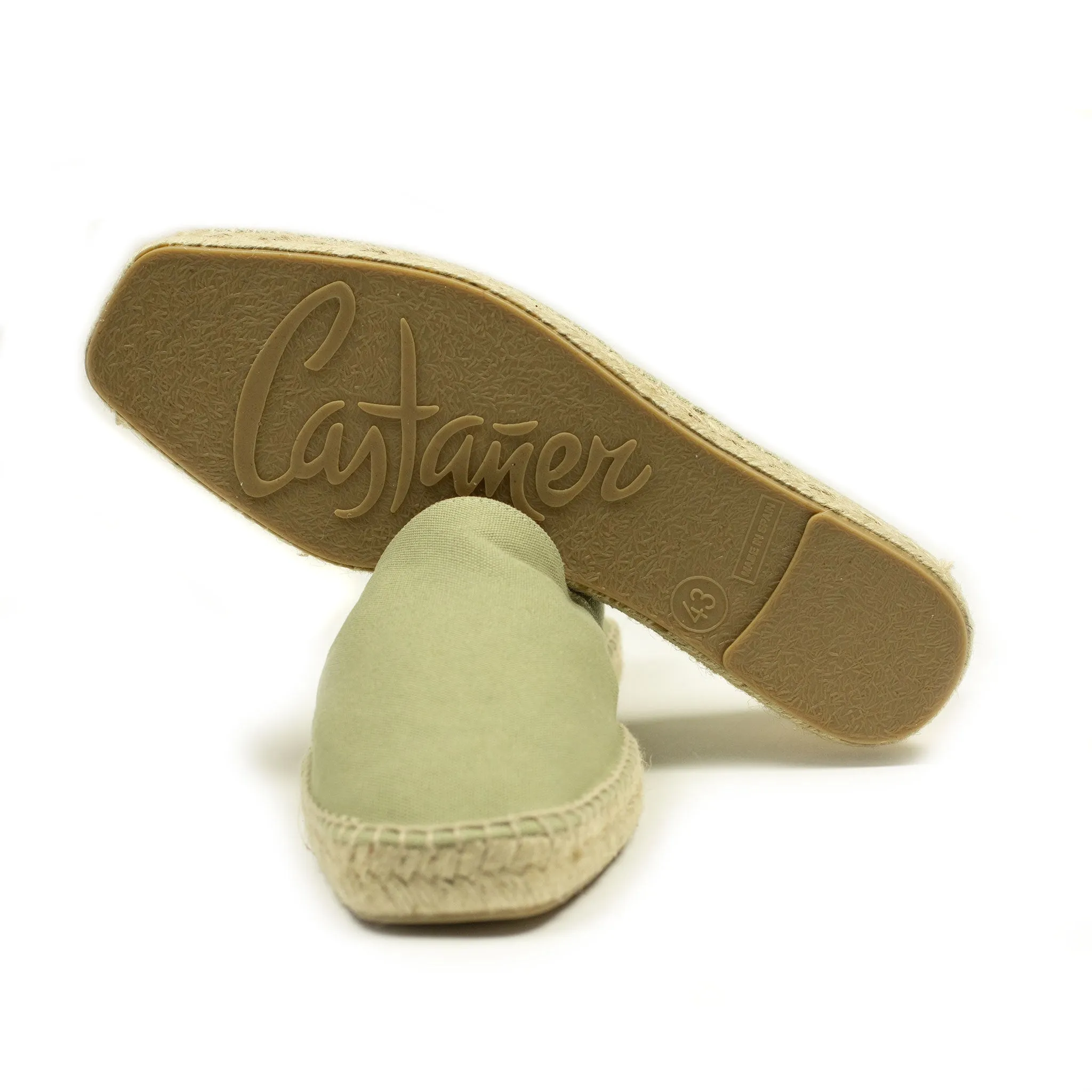 Pablo espadrilles in olive green canvas