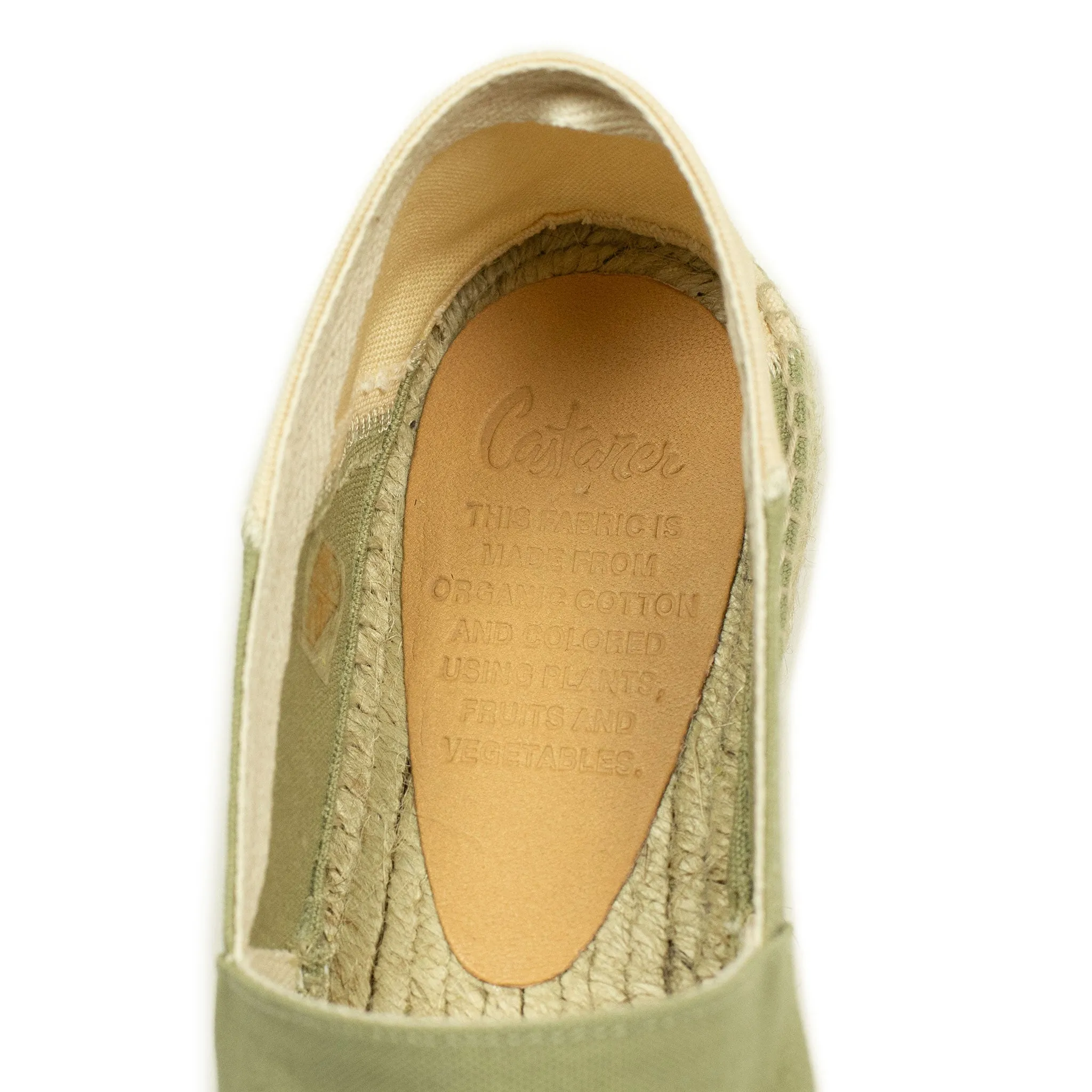 Pablo espadrilles in olive green canvas