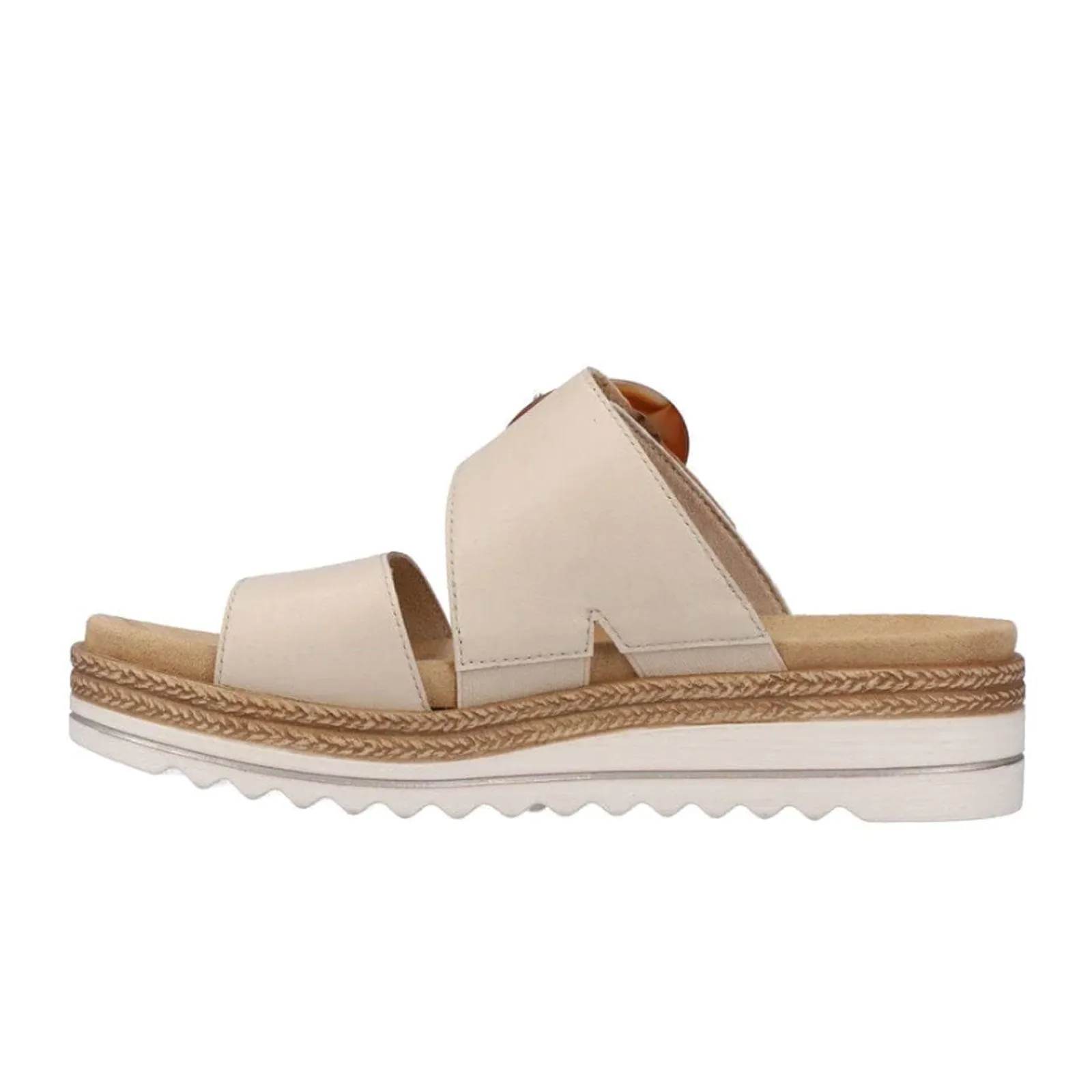 Remonte Jocelyn D0Q51-80 Slide Sandal (Women) - Kreide/Pebble