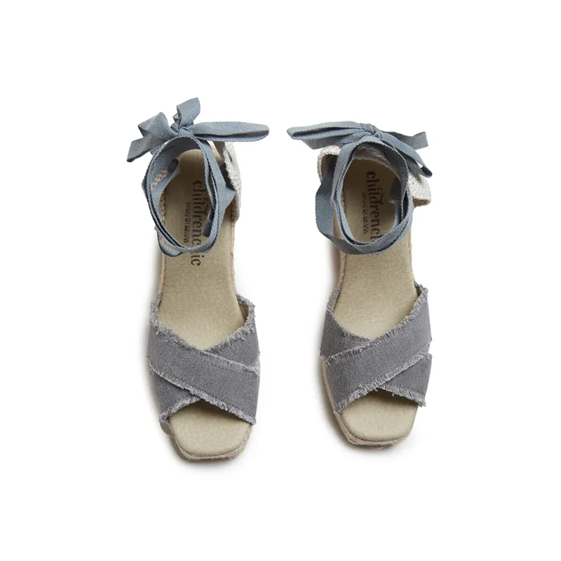 Sandal Espadrille in Grey by childrenchic