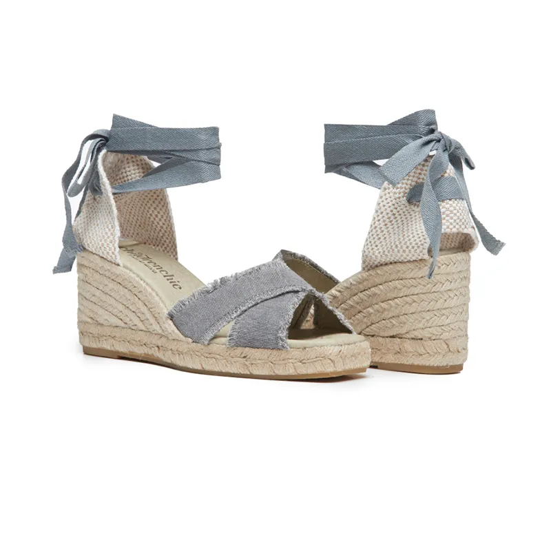 Sandal Espadrille in Grey by childrenchic