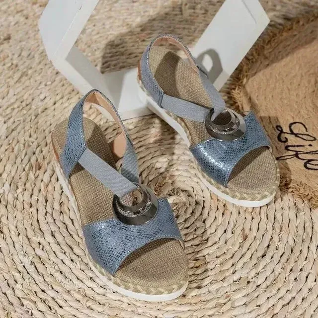 Sylvie - Elegant Wedge-heeled Espadrilles