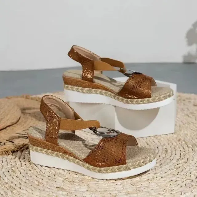 Sylvie - Elegant Wedge-heeled Espadrilles